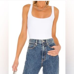 ALIX NYC Mott Tank Bodysuit White Medium Like New